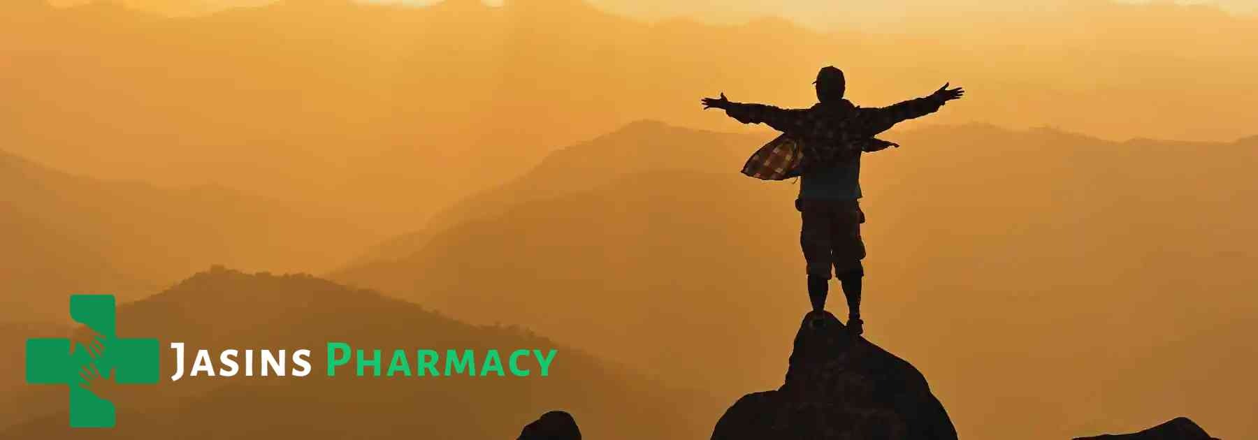 silhouette of traveller admiring view of mountains