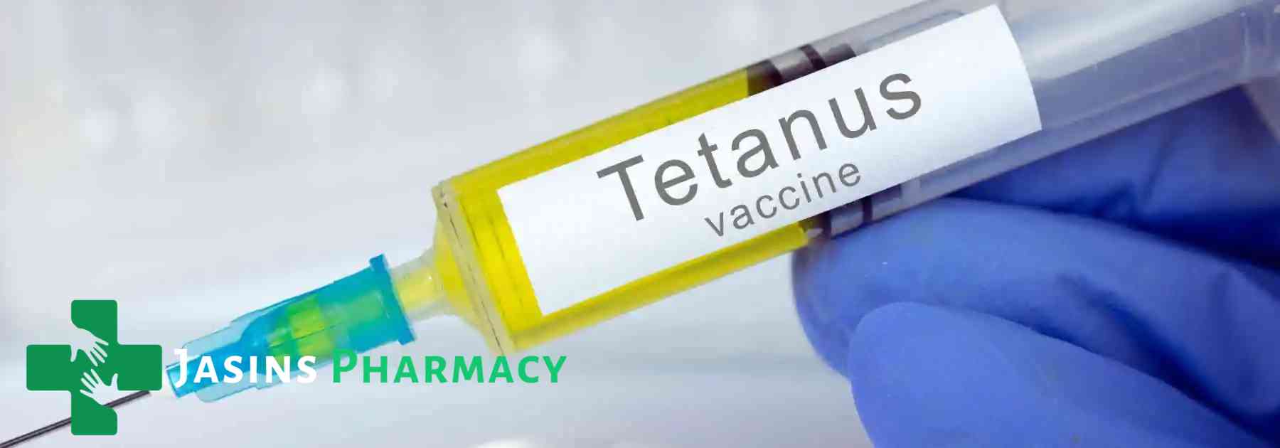 close-up of tetanus vaccine